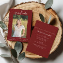 Search for maroon graduation invitations High school