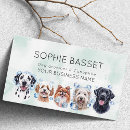 Search for grooming business cards Watercolor