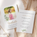 Search for greenery graduation invitations High school