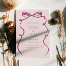 Search for pink ribbon wedding invitations Simple