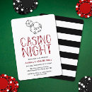 Search for game night invitations Casino party