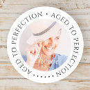 Search for elegant 60th birthday stickers Black and white
