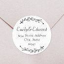 Search for circular return address stickers Round