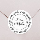 Search for circular return address stickers Round