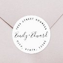 Search for circular address stickers Round