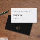 Search for legal business cards Scales of justice