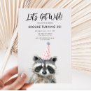 Search for funny raccoon invitations Cute