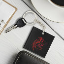 Search for black dragon key rings Red
