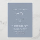 Search for dusty blue and silver wedding invitations Elegant