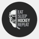 Search for eat sleep hockey stickers Logo