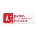 Search for garland return address labels Merry christmas