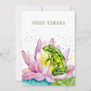Search for funny frog invitations Summer