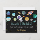 Search for astronaut thank you cards Outer space party