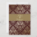 Search for ivory damask invitations Black
