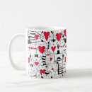 Search for red black white mugs Humour