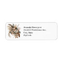 Search for elegant flowers return address labels Boho