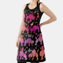 Search for black red white green aprons Watercolor