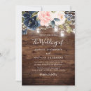 Search for navy and blush wedding invitations Rustic