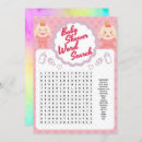 Search for word search invitations Baby