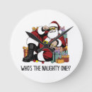 Search for naughty clocks Santa claus
