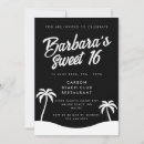Search for black and white sweet 16 invitations For kids