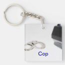 Search for policeman square key rings Cop