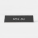 Search for funny boss name plates Black
