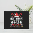 Search for golf christmas invitations Funny