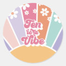 Search for tenth birthday stickers Rainbow
