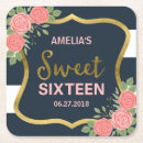 Search for blush pink coasters Sweet 16