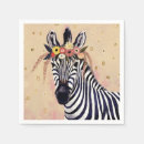 Search for zebra stripe napkins Animal