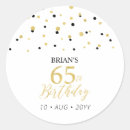 Search for 65th birthday party stickers Modern