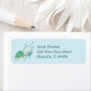 Search for cute turtle return address labels Beach