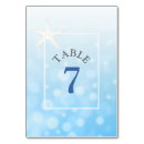 Search for starfish wedding table cards Blue