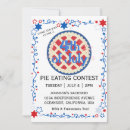 Search for happy pie day invitations Red white blue