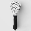 Search for music golf head covers White