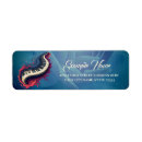 Search for curved return address labels Black
