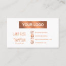 Search for faux rose gold foil business cards Social media