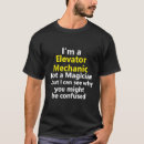 Search for elevator mechanic tshirts Repairman