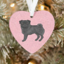 Search for black pug christmas tree decorations Pet