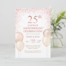 Search for surprise 25th anniversary invitations Modern