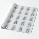 Search for cute penguin wrapping paper Merry christmas