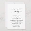 Search for happily ever after wedding reception invitations Modern
