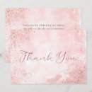 Search for pink gold thank you cards Simple