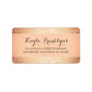 Search for gold filigree return address labels Gilded