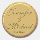 Search for gold save the date stickers Metallic