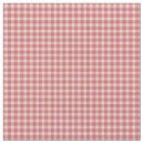 Search for red and white checkered fabric Gingham