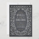 Search for rustic chalkboard wedding invitations Black and white