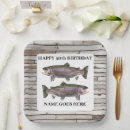 Search for trout paper plates Birthday