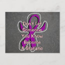 Search for violence postcards Awareness